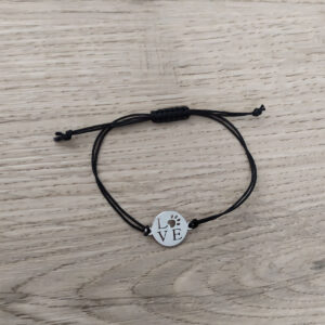 Bracelet noir “Love “
